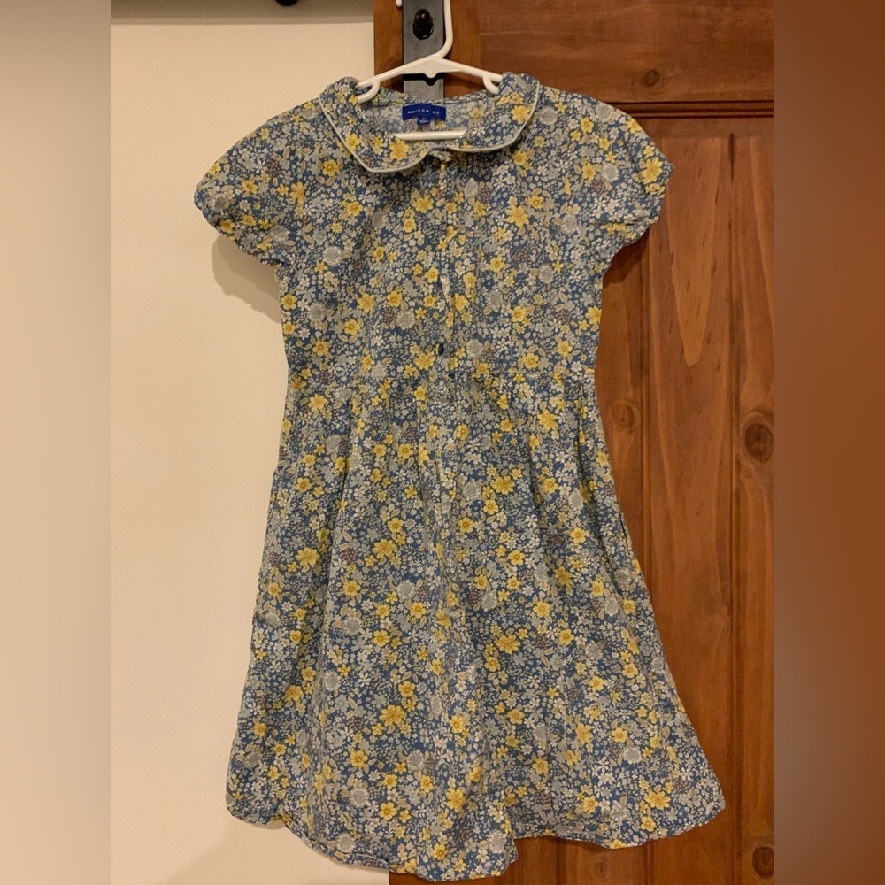 Maison Me floral Vintage-inspired knee length girls dress